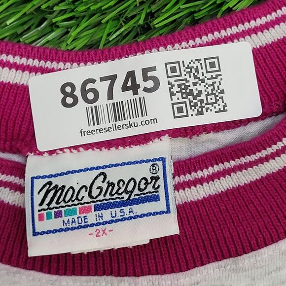 Vintage 90s MacGregor Shirt Womens 2XL 25x29 Arm-Band USA - Picture 7 of 14